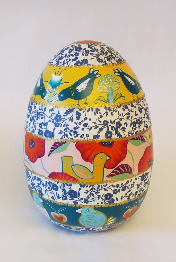 Scandinavian Spring Egg by Rachel Sprague was located at Anna’s Home Furnishings on 40th Avenue.