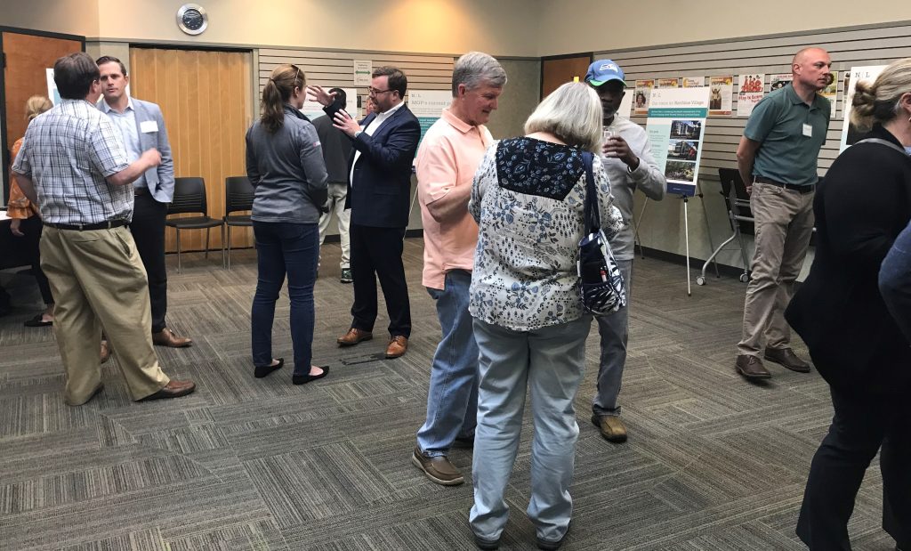 Lynnwood Times photo by Luke Putvin. Attendees at June 18 open house.