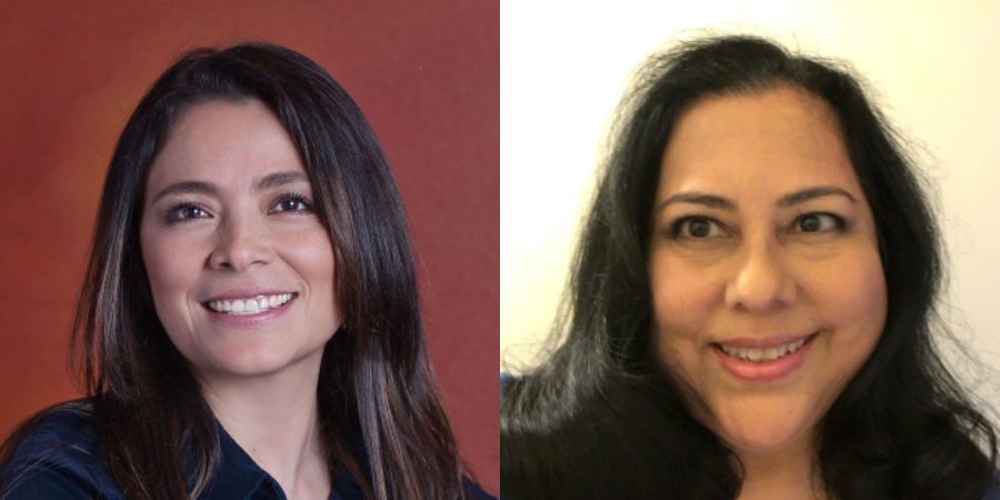 Photos of Lynnwood City Council Position 5 candidates Julieta Altamirano-Crosby (left) and Rosamaria Graziani (right). Graziani alleges Crosby does not meet the state requirements for elective office.