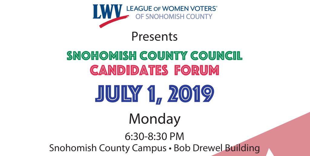 Candidates Forum for Snohomish County Council, Districts 2 and 3