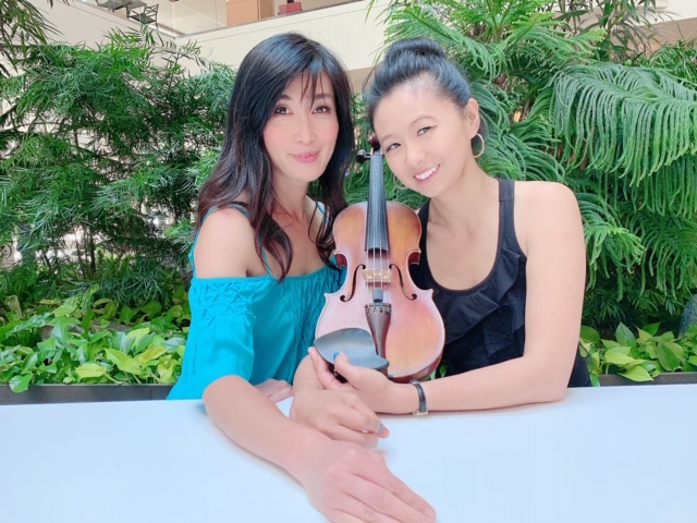 Harumi Makiyama (piano) and Pamela Liu (violin)