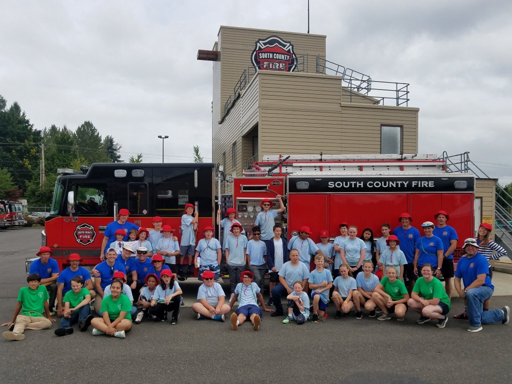 Lynnwood Times photo by Mario Lotmore of the 2019 South County Kids Fire Camp.