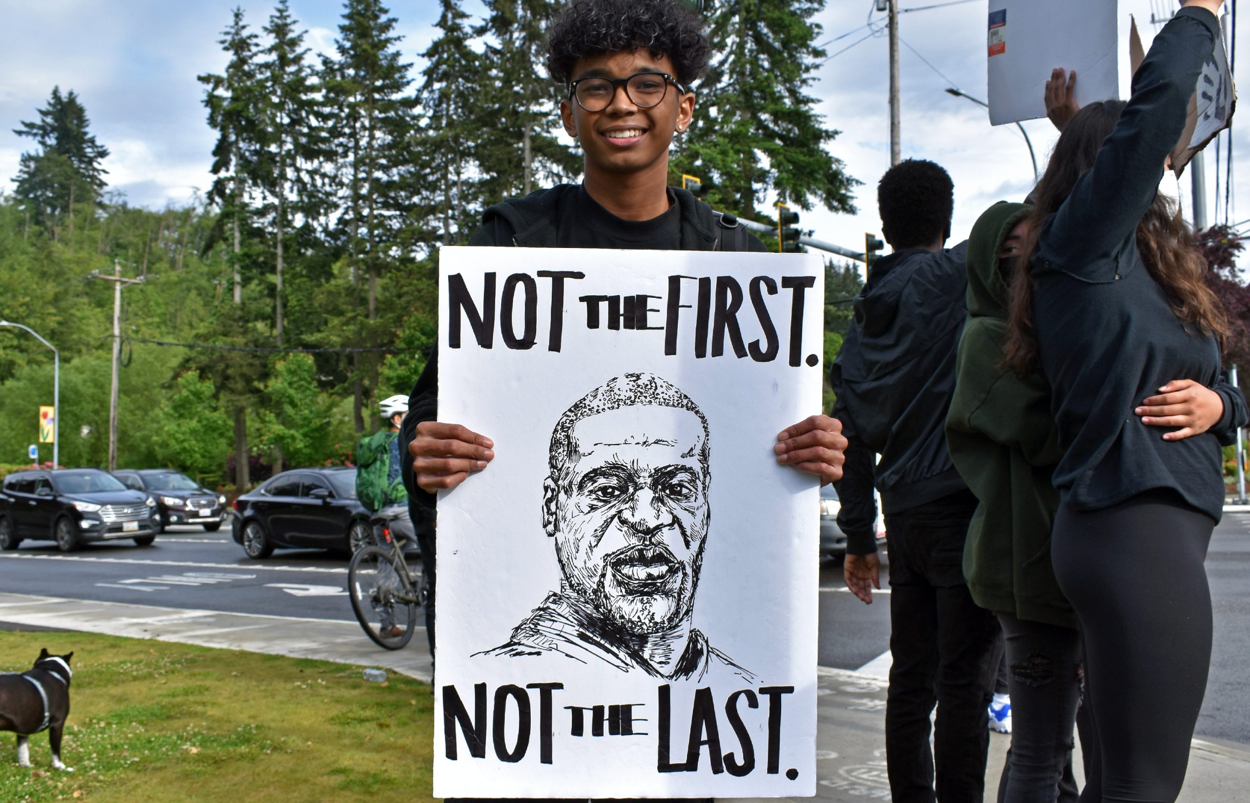 Local high schooler organizes protest, leads hundreds of attendees ...