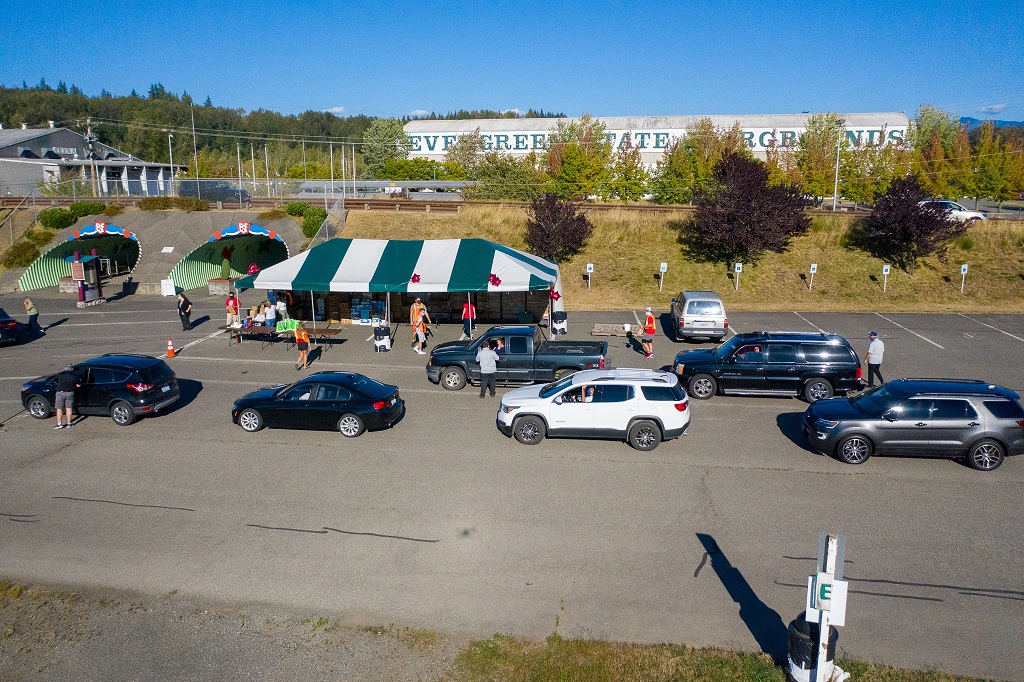 Over 3 tons of food collected at Evergreen State Fair for local food