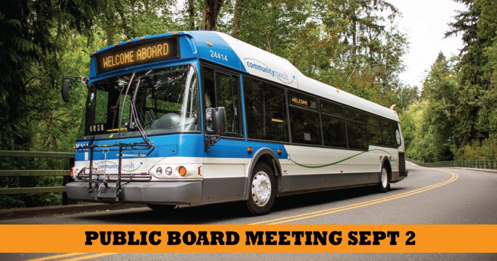 Community transit board meeting