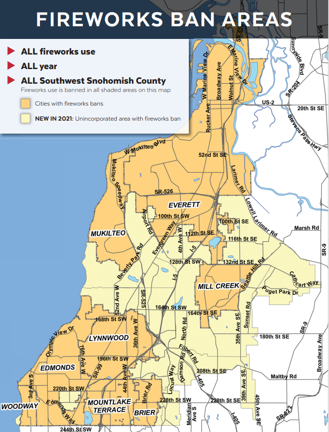 Snohomish County Property Map Which Snohomish County Cities Allow New Year's Eve Fireworks - Lynnwood  Times