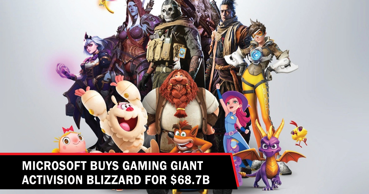 Microsoft to buy Activision Blizzard for $68.7 billion
