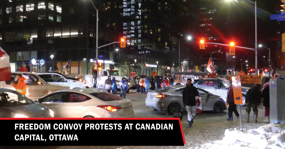 Freedom Convoy Protests At Canadian Capital - Lynnwood Times