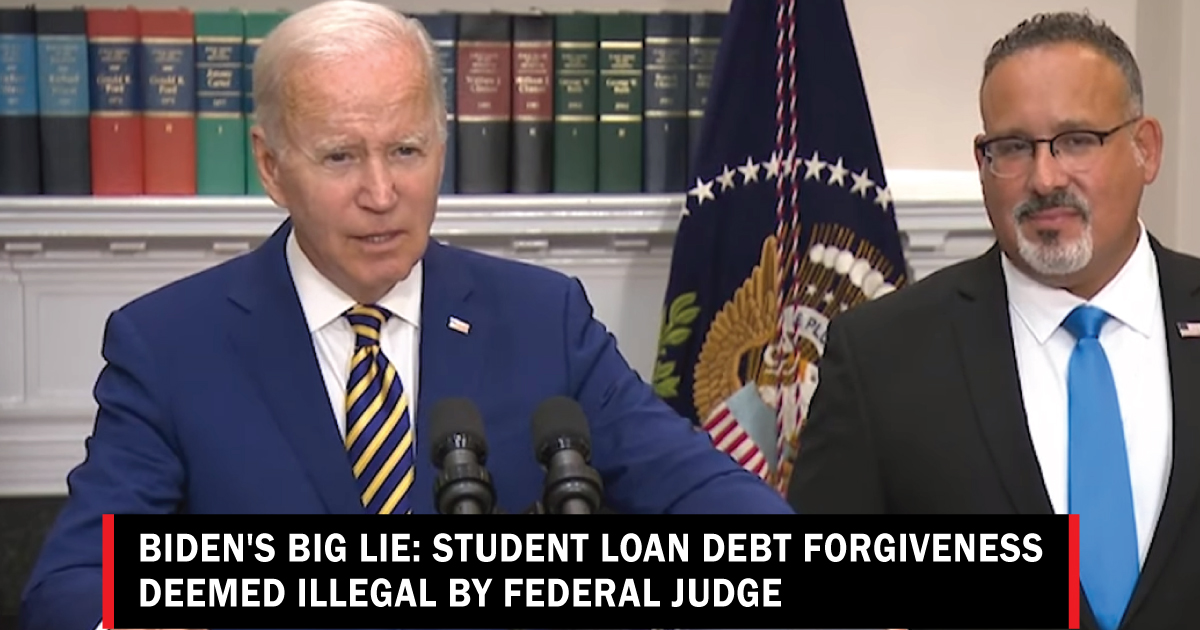 Biden's biggest lie: Student loan debt forgiveness is considered ...