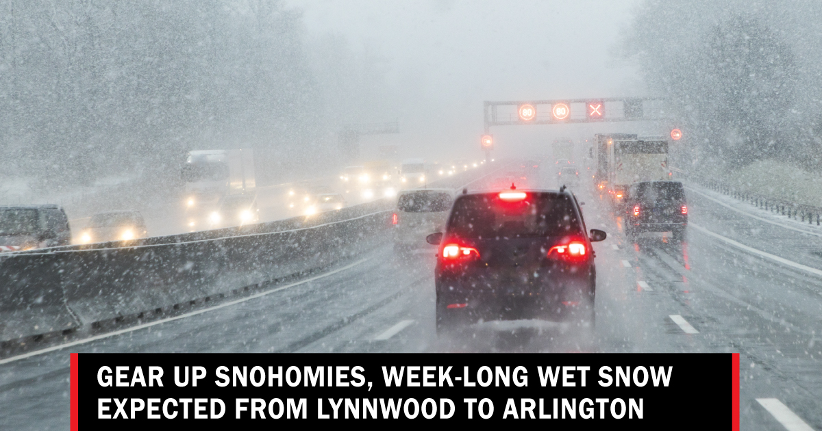 Gear up, weeklong wet snow expected Lynnwood to Arlington Lynnwood Times