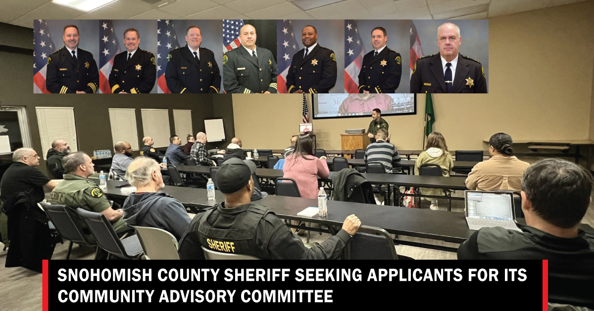 Snohomish County Sheriff seeking applicants for Advisory Committee