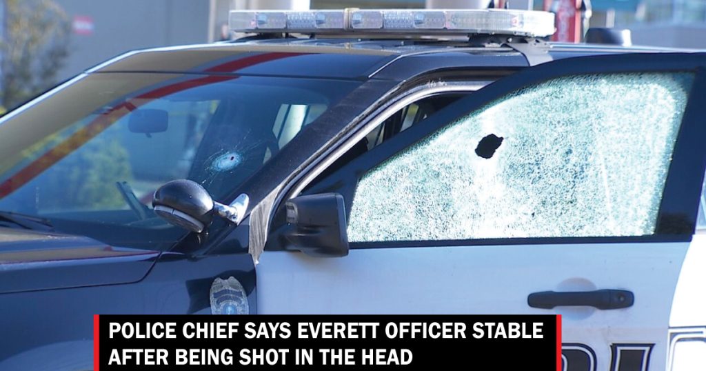 Everett Officer shot