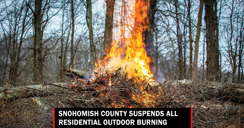 snohomish outdoor burning
