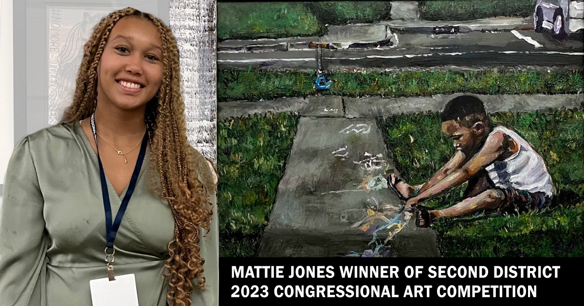 Mattie Jones winner of Second District 2023 Congressional Art Competition