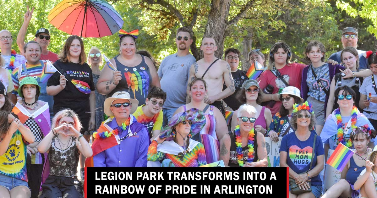 Legion Park transforms into a rainbow of pride in Arlington Lynnwood