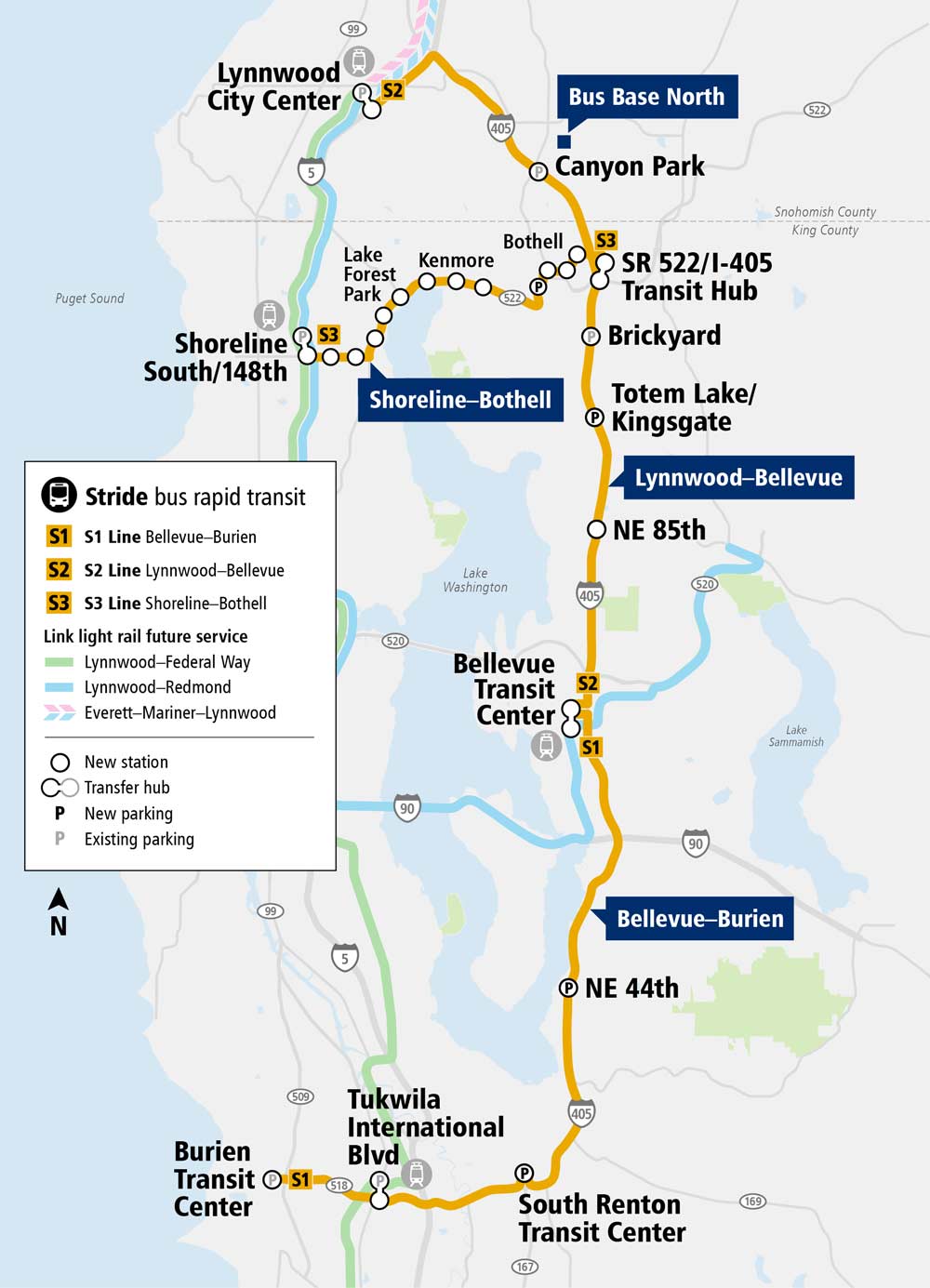 Sound Transit sets baseline budget, schedule for Stride Bus Rapid ...