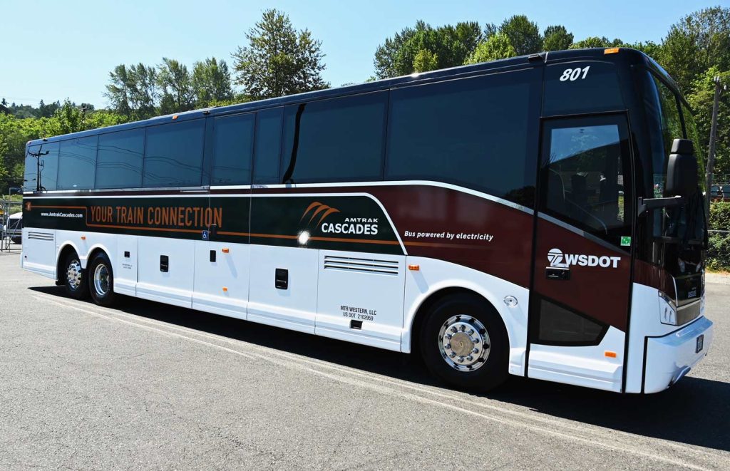 Amtrak electric bus