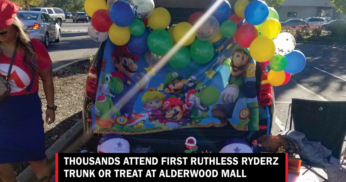Thousands attend first Ruthless Ryderz Trunk or Treat at Alderwood Mall