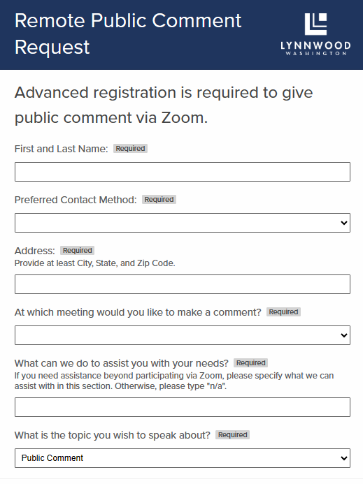 Public Comment Paper Investigation finds Lynnwood illegally changed public comment policy ...