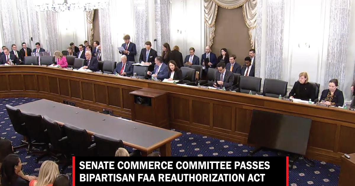 Senate Commerce Committee Passes Bipartisan FAA Reauthorization Act ...