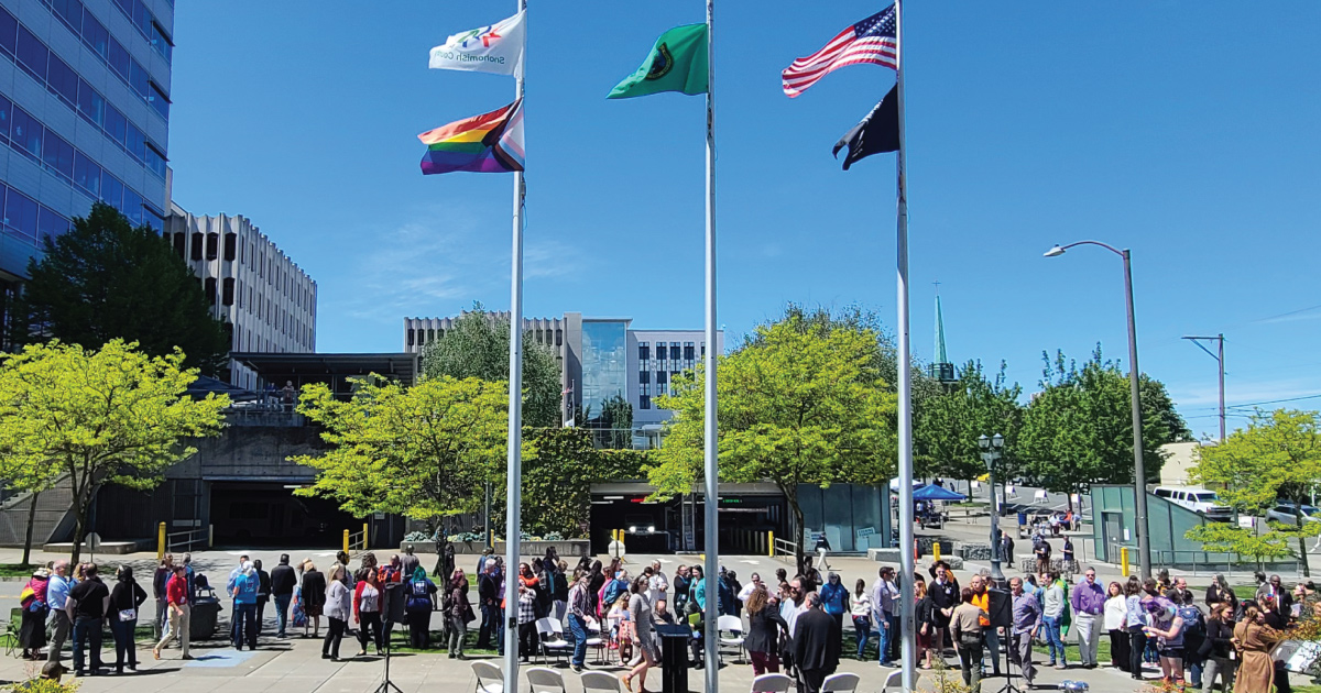 Snohomish County recognizes Pride month with flag raising ceremony ...