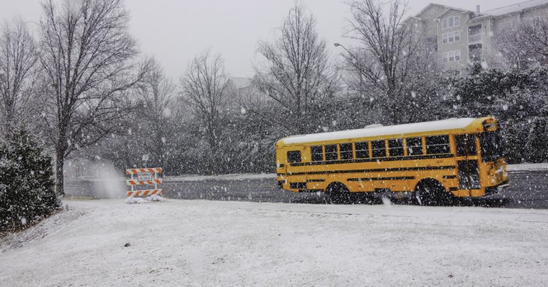 school snow