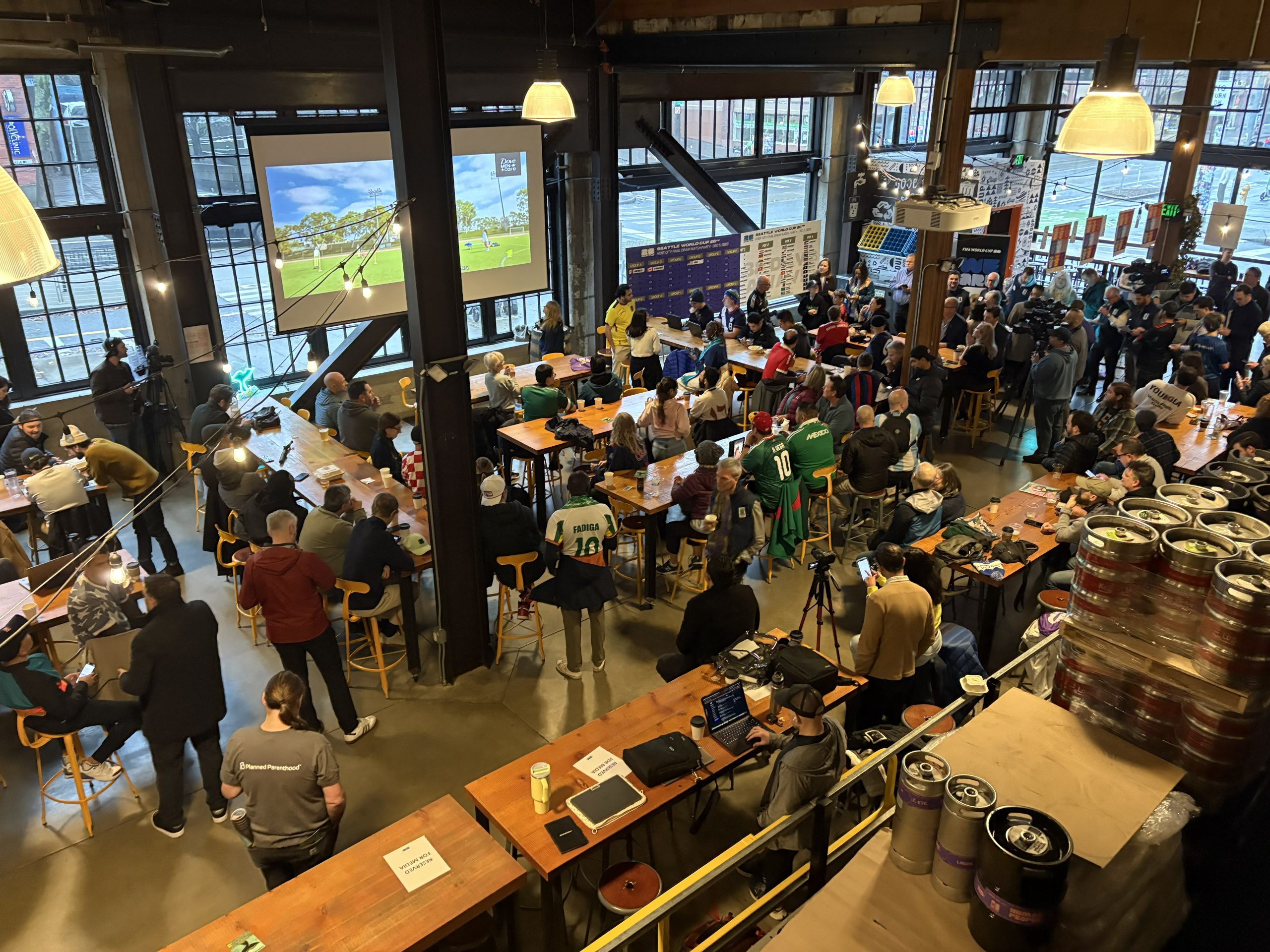 SeattleFWC26 holds FIFA World Cup Draw Event watch party at Stoup Brewery