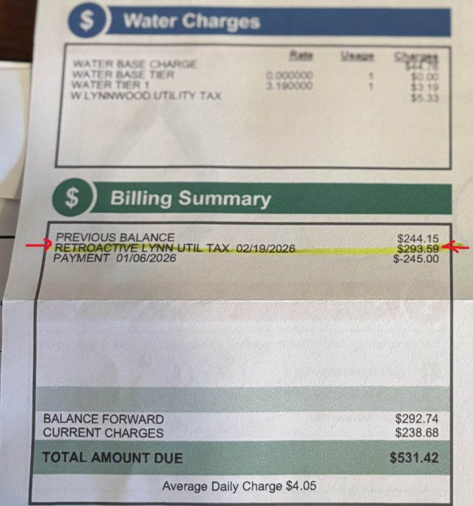 water bill