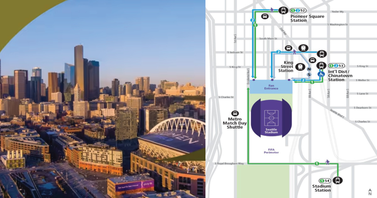 Sound Transit tips for USA vs Australia World Cup match